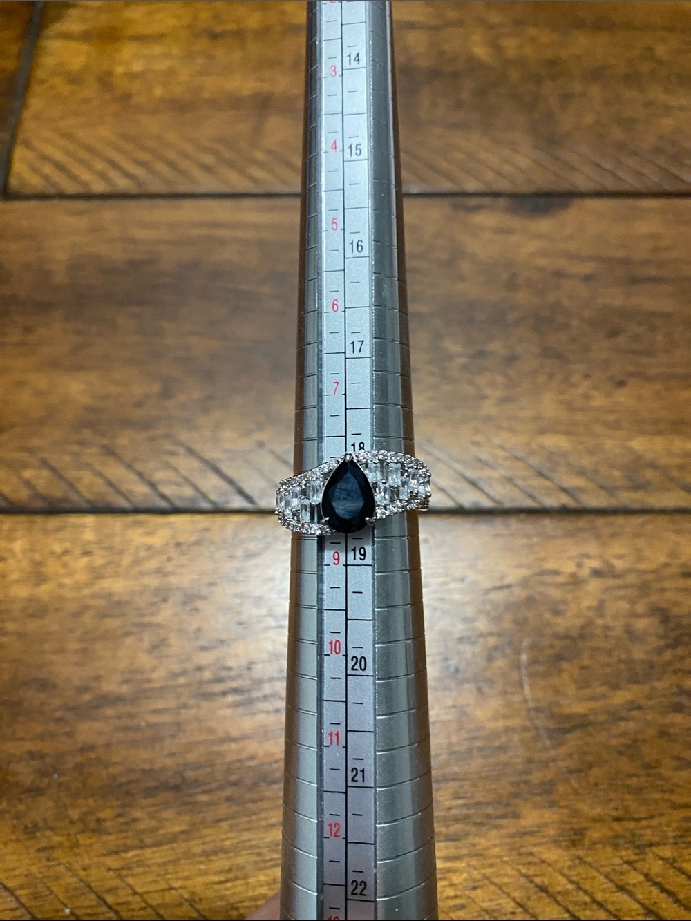 Bomb Party OG Originals Ring - Black Onyx Cubic Zirconia - Rhodium - 8